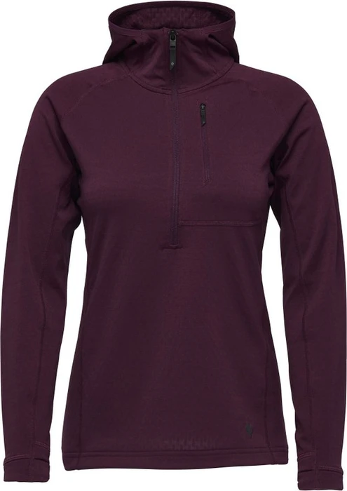 Black Diamond CoEfficient Quarter Zip Fleece Hoody Funktionsjacke blackberry (Damen)