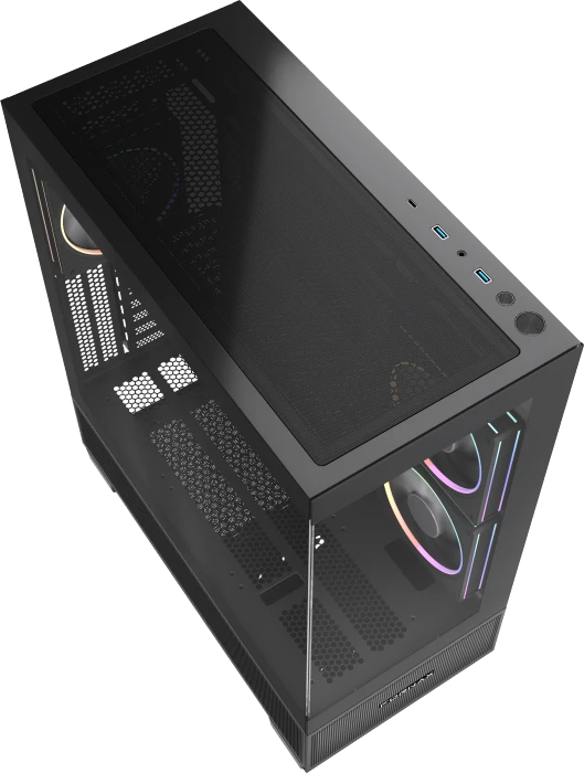Gembird Fornax X550 Black, Glasfenster