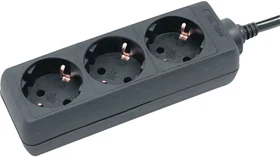 Brennenstuhl BAT-Line Steckdosenleiste, 3-fach, 1.4m, schwarz