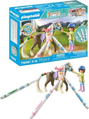 playmobil Horses of Waterfall Kreativset mit Pferd und Stiften