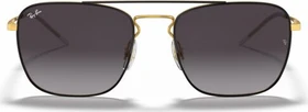 Ray-Ban RB3588 55mm poliert schwarz-gold/grau
