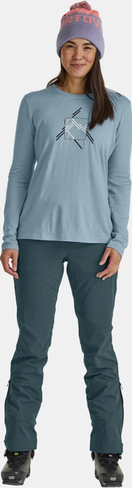 Ortovox 185 Merino Mountain Cutout Funktionsshirt langarm glacier grey (Damen)