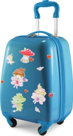 Hauptstadtkoffer For Kids reflektierende Aufkleber Feen Spinner 24l cyanblau