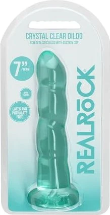 Shots Toys RealRock Crystal Clear Dildo 7"