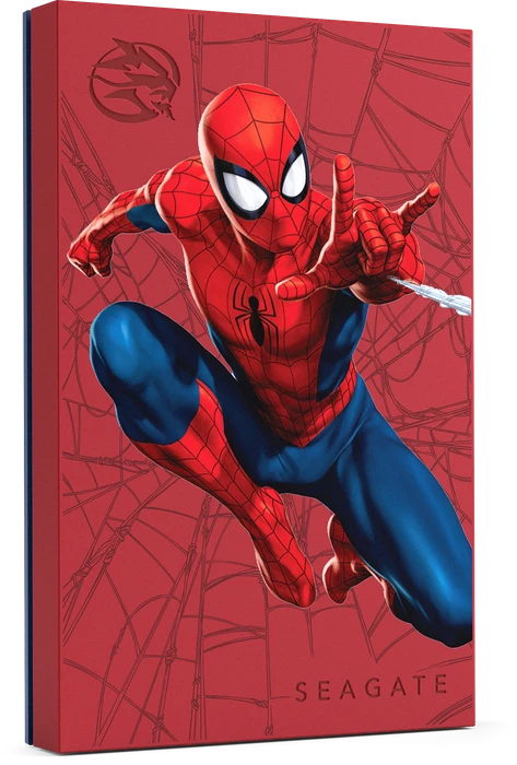 Seagate FireCuda Gaming HDD - Spider-Man Special Edition, 2TB, +Rescue, USB 3.0 Micro-B