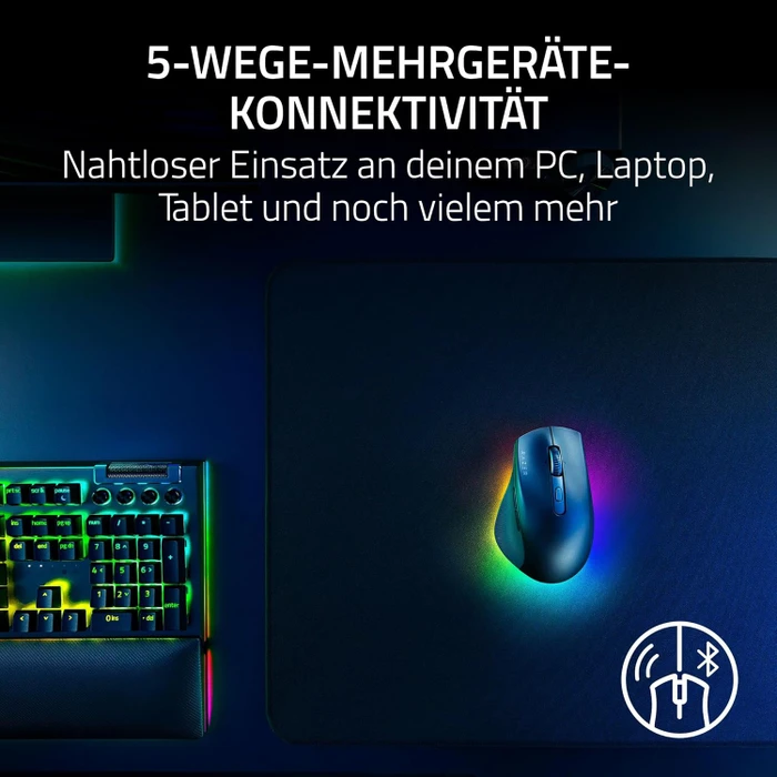 Razer Pro Click V2 Wireless Mouse, schwarz, USB/Bluetooth