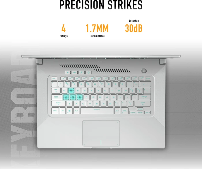 ASUS TUF Dash F15 FX516PR-AZ024T, Moonlight White, Core i7-11370H, 16GB RAM, 1TB SSD, GeForce RTX 3070, PL
