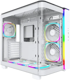 Montech King 95 Pro Pure White, weiß, Glasfenster