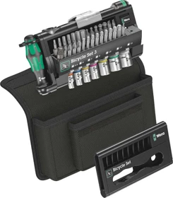 Wera Bicycle Set 3 Bitset/Steckschlüsselsatz inkl. Tasche, 39-tlg.