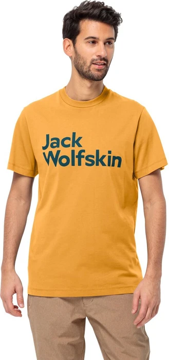 Jack Wolfskin Essential Logo T-Shirt kurzarm mustard (Herren)