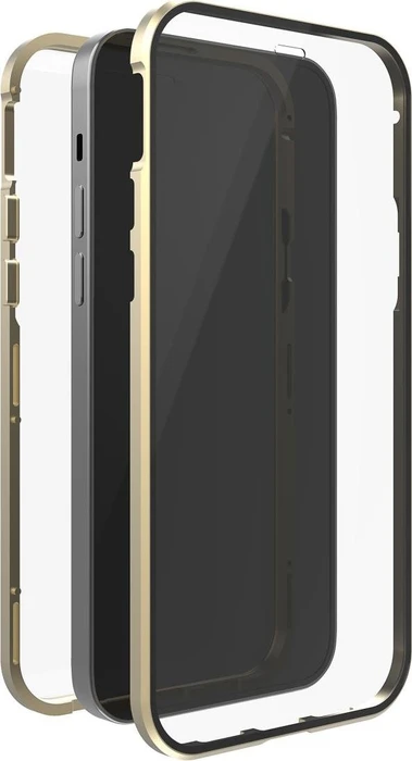 White Diamonds 360° Glass Case für Apple iPhone 14 gold