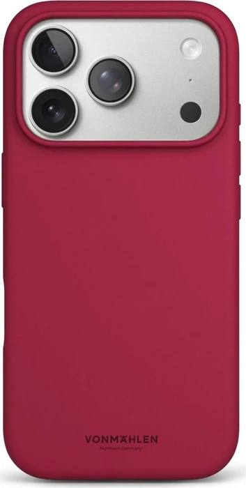 Vonmählen Soft Silicone Case für Apple iPhone 17 Pro Max dark red