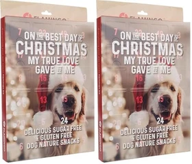 Flamingo Leckerli-Adventskalender für Hunde 2025