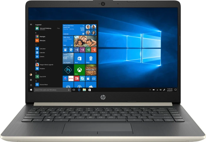 HP Laptop 14-dk0909ng, Pale Gold/Ash Silver, Ryzen 5 3500U, 8GB RAM, 256GB SSD, DE