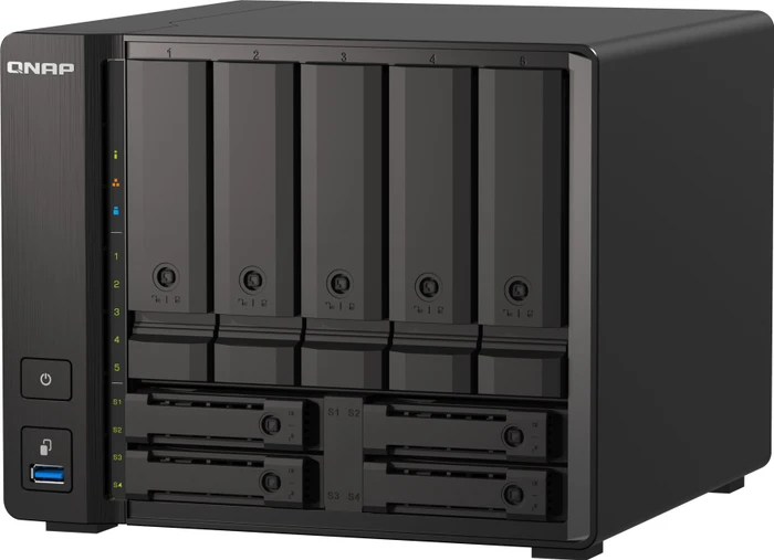 QNAP QuTS hero TS-h973AX-8G 100TB, 8GB RAM, 1x RJ-45 10GBase-T, 2x RJ-45 2.5GBase-T
