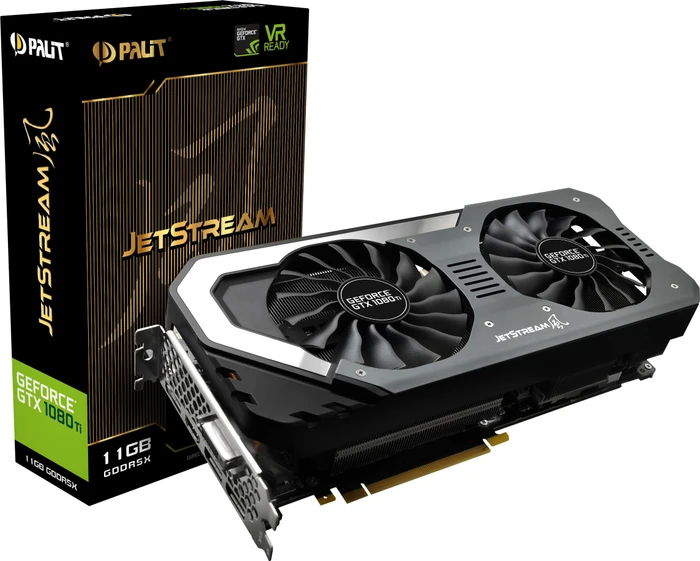 Palit GeForce GTX 1080 Ti JetStream, 11GB GDDR5X, DVI, HDMI, 3x DP