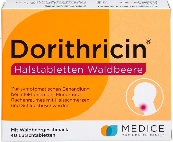 Dorithricin Waldbeere Halstabletten, 40 Stück