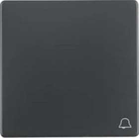 Berker Q.1/Q.3 Wippe mit Aufdruck Symbol für Klingel, anthrazit samt