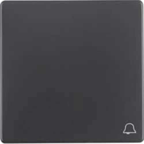 Berker Q.1/Q.3 Wippe mit Aufdruck Symbol für Klingel, anthrazit samt