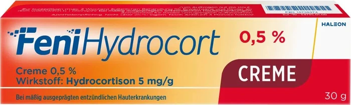 GlaxoSmithKline FeniHydrocort 0.5% Hydrocortison 5mg/g Creme, 30g