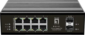 LevelOne IGP-10 Industrial Railmount Gigabit Switch, 8x RJ-45, 2x SFP, 240W PoE+ (IGP-1031 / 55053107)