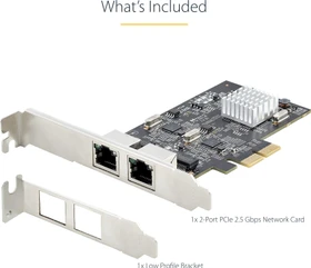 StarTech 2.5G LAN-Adapter, 2x RJ-45, PCIe 3.0 x2 (PR22GI-NETWORK-CARD)