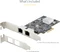 StarTech 2.5G LAN-Adapter, 2x RJ-45, PCIe 3.0 x2 Vorschaubild