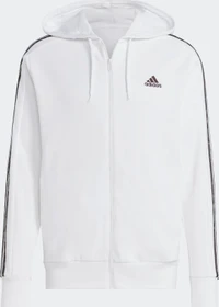 adidas Essentials French Terry 3-Streifen Weste white/olive strata (Herren)