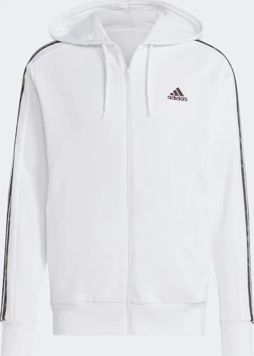 adidas Essentials French Terry 3-Streifen Weste white/olive strata (Herren)