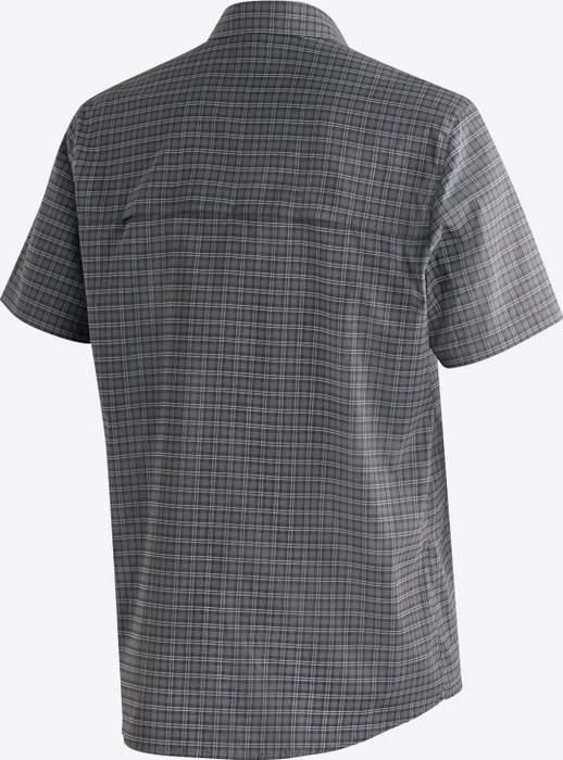 Maier Sports Mats Hemd kurzarm grey check (Herren)