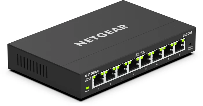 Netgear SOHO GS300 Desktop Gigabit Smart Switch, 8x RJ-45