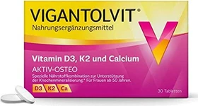 Vigantolvit Vitamin D3, K2 und Calcium Tabletten, 30 Stück