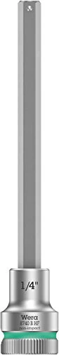 Wera 8740 B HF Zyklop Innensechskant Steckschlüssel 3/8" zöllig, 1/4"x107mm