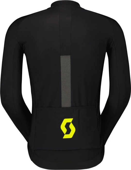 Scott RC Pro Warm Hybrid Trikot langarm black/sulphur yellow (Herren)