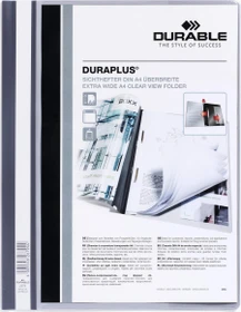 Durable Duraplus Schnellhefter, A4, grau/transparent