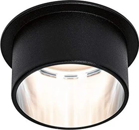 Paulmann LED Gil Coin klar rund 6W Einbauleuchte schwarz/eisen