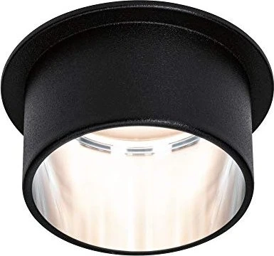 Paulmann LED Gil Coin klar rund 6W Einbauleuchte schwarz/eisen