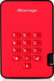 iStorage diskAshur 2 SSD, rot, 2.5", 256GB, USB-A 3.0