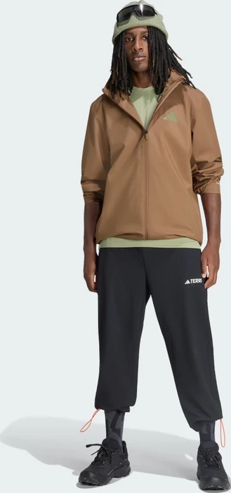 adidas Terrex Multi Essentials 2L Funktionsjacke brown oxide (Herren)