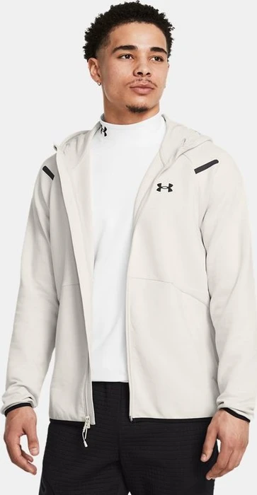 Under Armour Unstoppable Zip Hoodie summit white/black (Herren)
