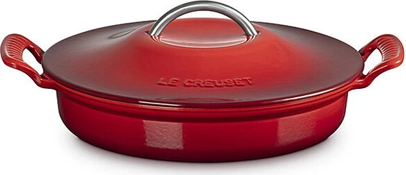 Le Creuset Modern Heritage Gourmet-Profitopf aus Gusseisen oval 28cm 2.9l kirschrot