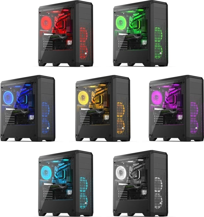 Endorfy SilentiumPC Regnum RG4T RGB Pure Black, Glasfenster