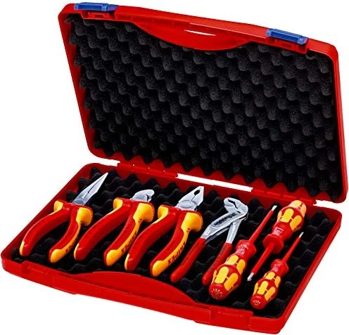 Knipex RED Elektro Set 2 Handwerkzeugset inkl. Koffer, 7-tlg.