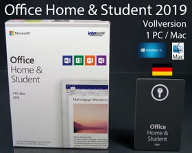Microsoft Office 2019 Home and Student, PKC (deutsch) (PC/MAC) (79G-05056)