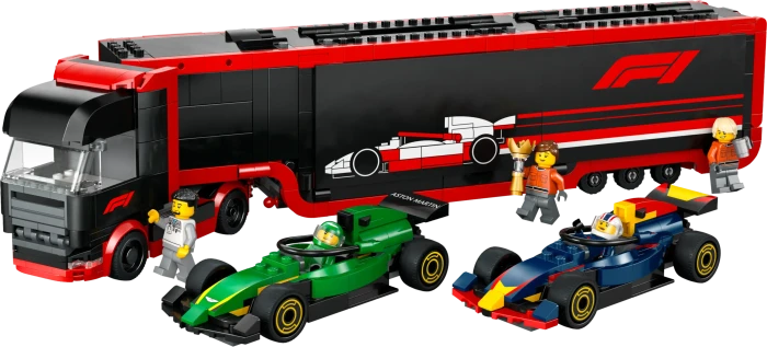 LEGO City - F1 Truck with RB20 & AMR24 F1 Cars
