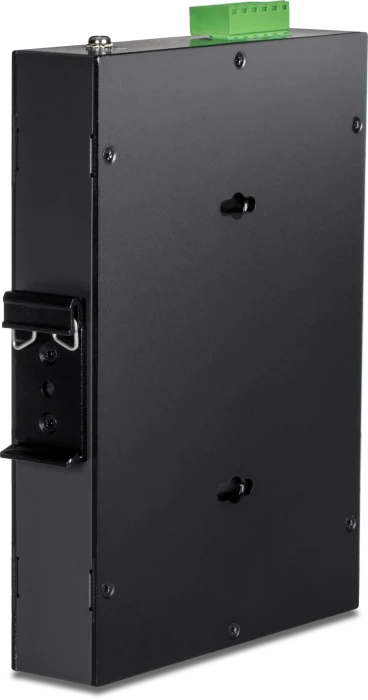 TRENDnet TI Hardened Industrial Railmount Gigabit Switch, 4x RJ-45, 1x SFP, 120W PoE+