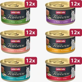 animonda Vom Feinsten, Adult Mousse Mousse-Viefalt, 6.12kg (72x 85g)