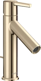 Hansgrohe Axor Starck Einhebel-Waschtischmischer 100 mit Hebelgriff und Zugstangen-Ablaufgarnitur polished nickel