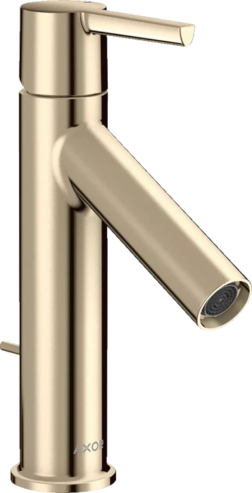 Hansgrohe Axor Starck Einhebel-Waschtischmischer 100 mit Hebelgriff und Zugstangen-Ablaufgarnitur polished nickel