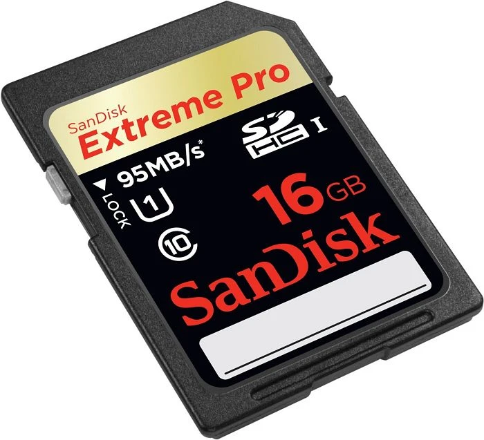 SanDisk Extreme PRO R95/W90 16GB, UHS-I, Class 10